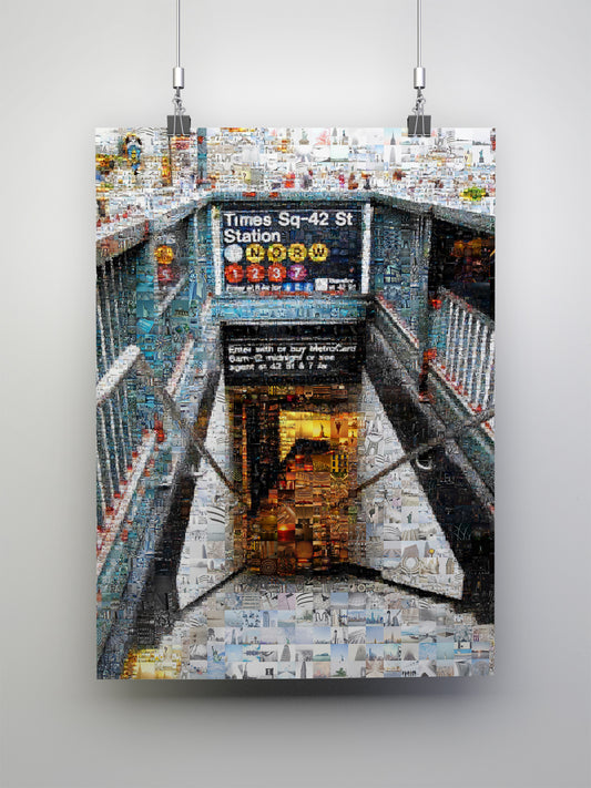 Times Square Mosaic Art: Stunning NYC Subway Station Artwork for Home Decor