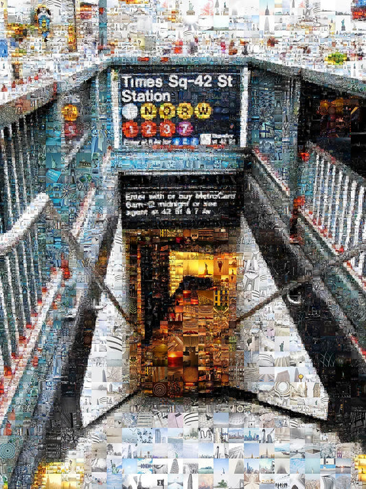 Times Square Mosaic Art: Stunning NYC Subway Station Artwork for Home Decor AtelierMosaics