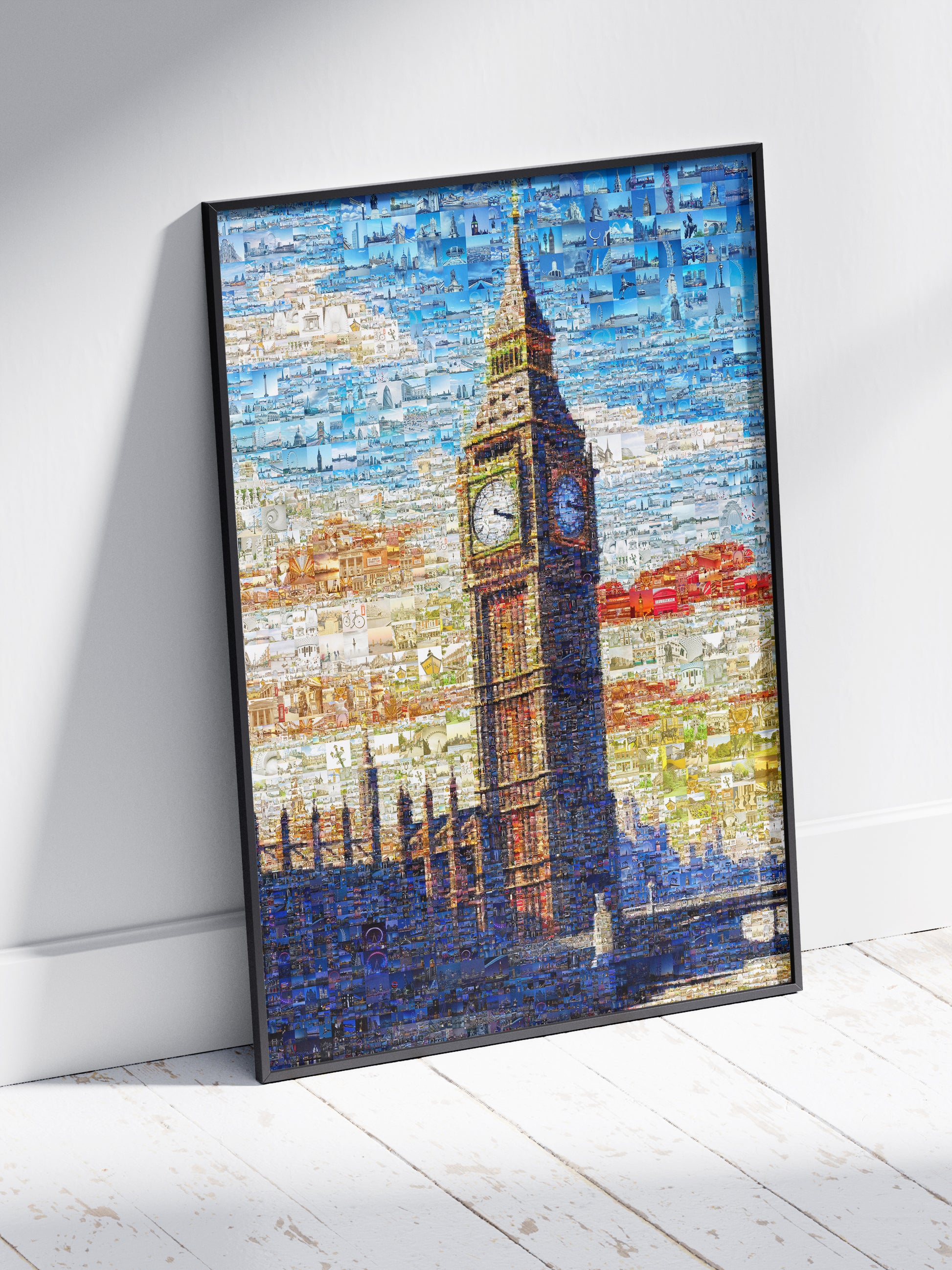 Stunning London Mosaic Art Featuring Big Ben - Unique Wall Decor for Home & Office AtelierMosaics