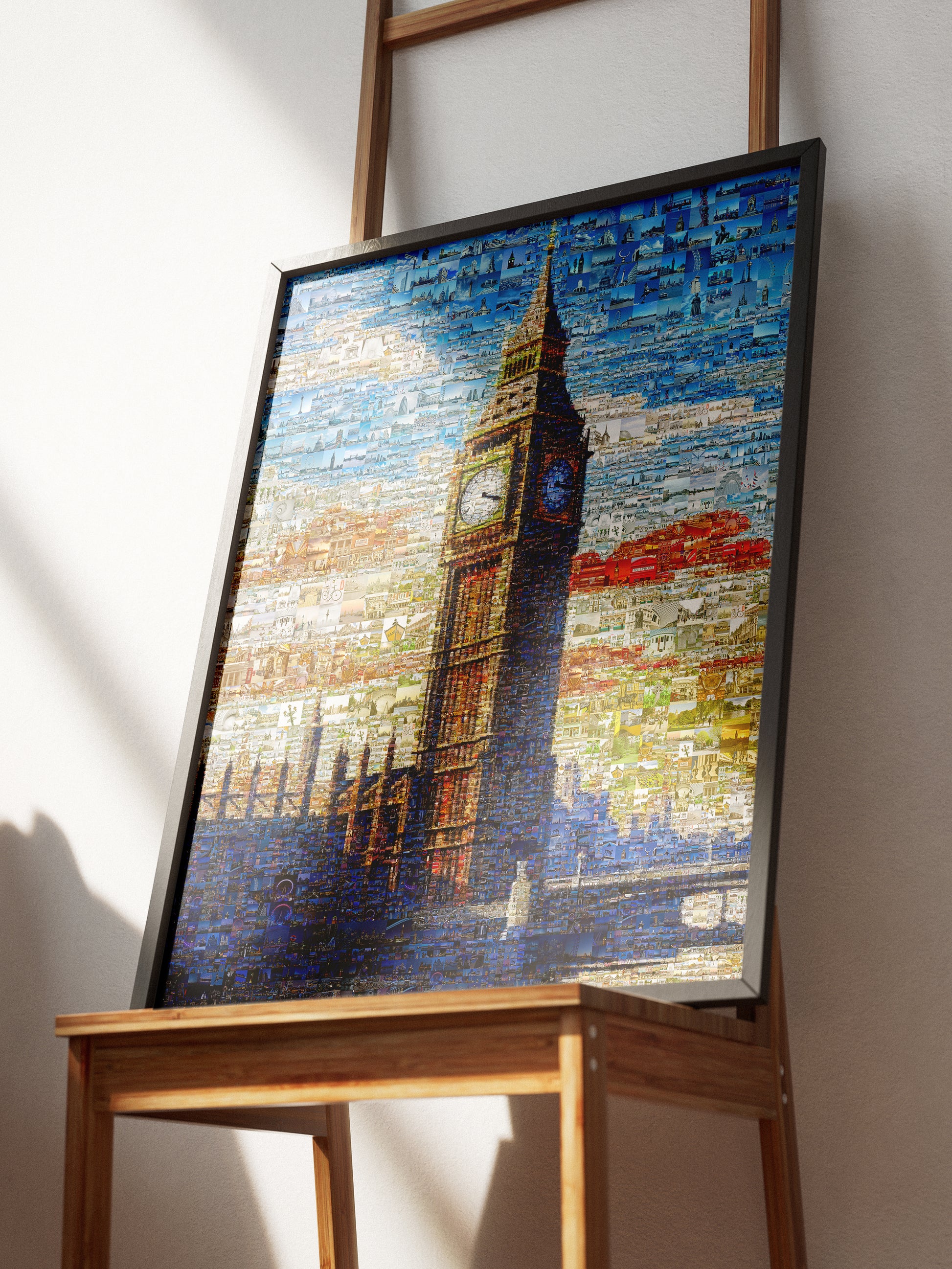 Stunning London Mosaic Art Featuring Big Ben - Unique Wall Decor for Home & Office AtelierMosaics