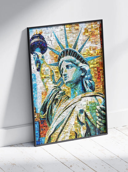 Stunning Statue of Liberty Mosaic Artwork - A Unique Tribute to Freedom & Heritage AtelierMosaics