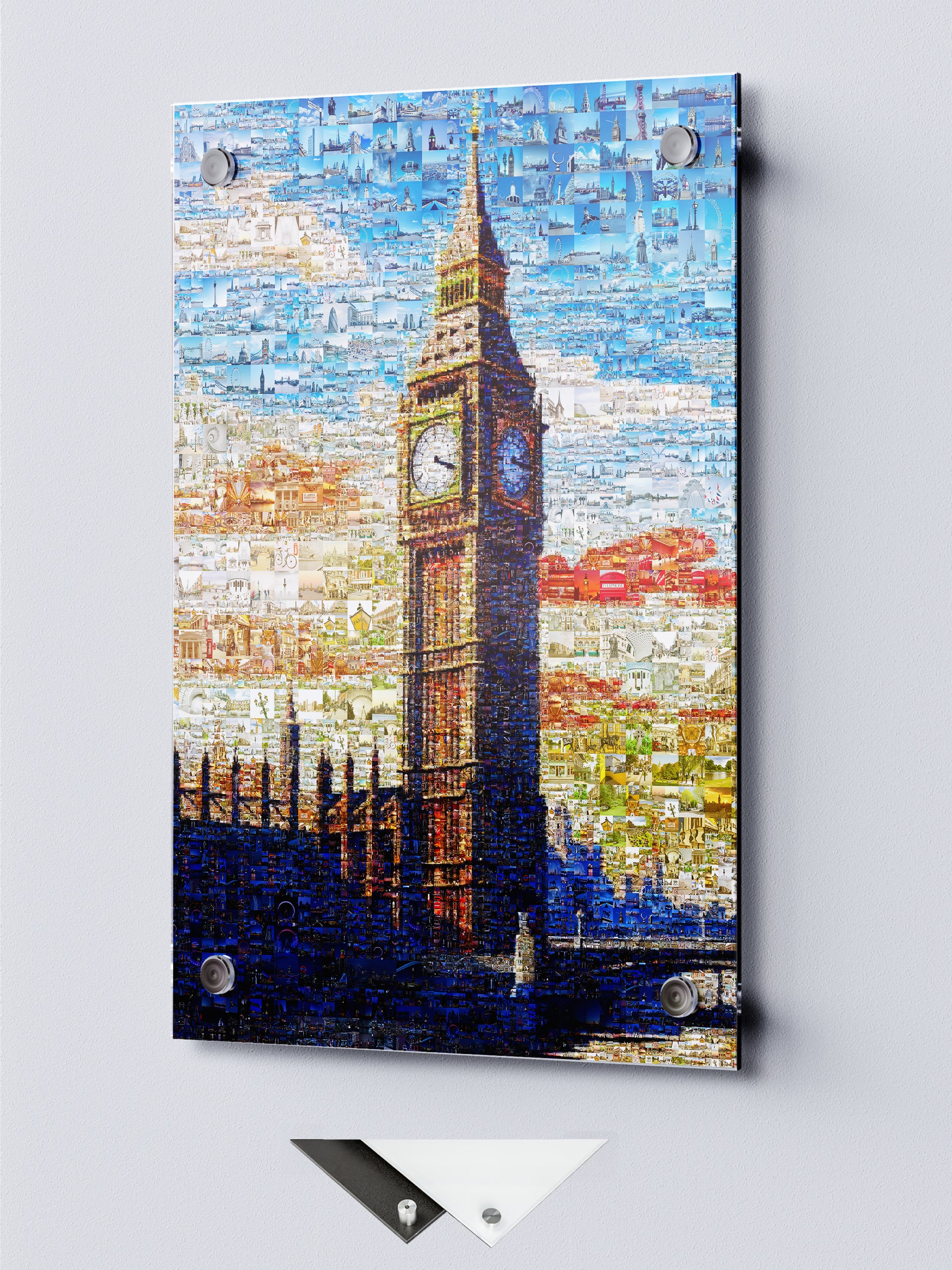 Stunning London Mosaic Art Featuring Big Ben - Unique Wall Decor for Home & Office AtelierMosaics