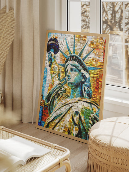 Stunning Statue of Liberty Mosaic Artwork - A Unique Tribute to Freedom & Heritage AtelierMosaics