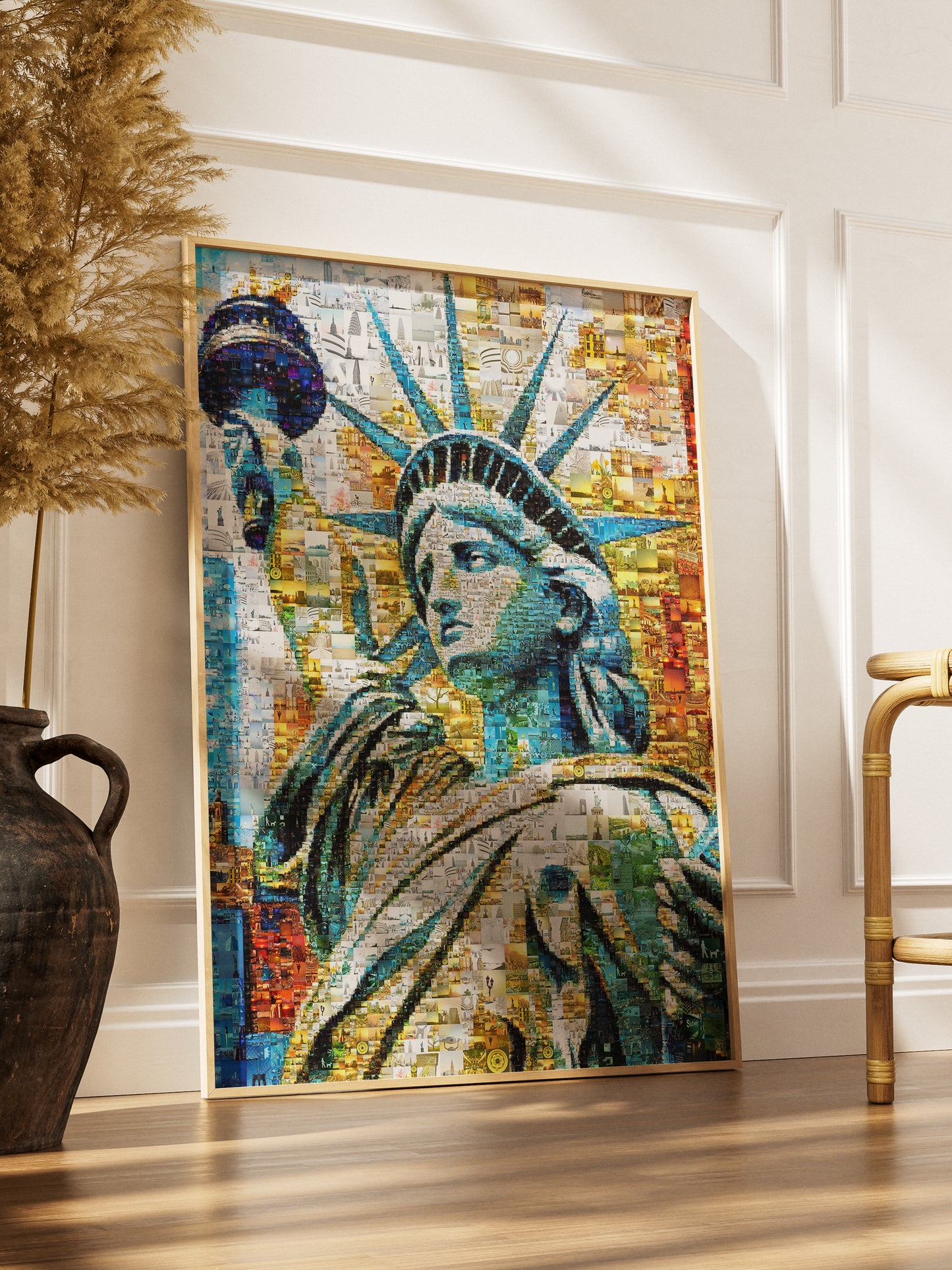 Stunning Statue of Liberty Mosaic Artwork - A Unique Tribute to Freedom & Heritage AtelierMosaics