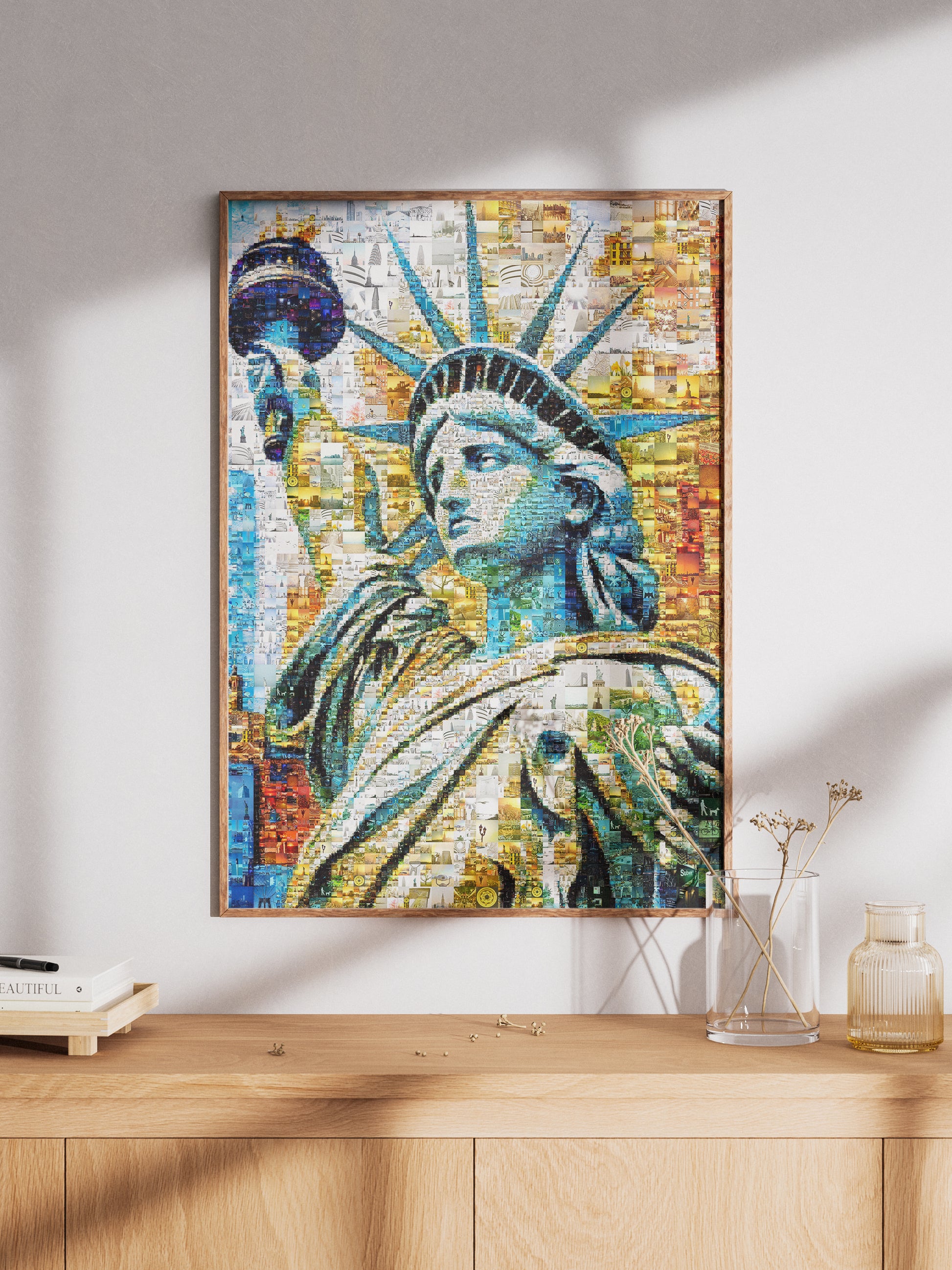 Stunning Statue of Liberty Mosaic Artwork - A Unique Tribute to Freedom & Heritage AtelierMosaics