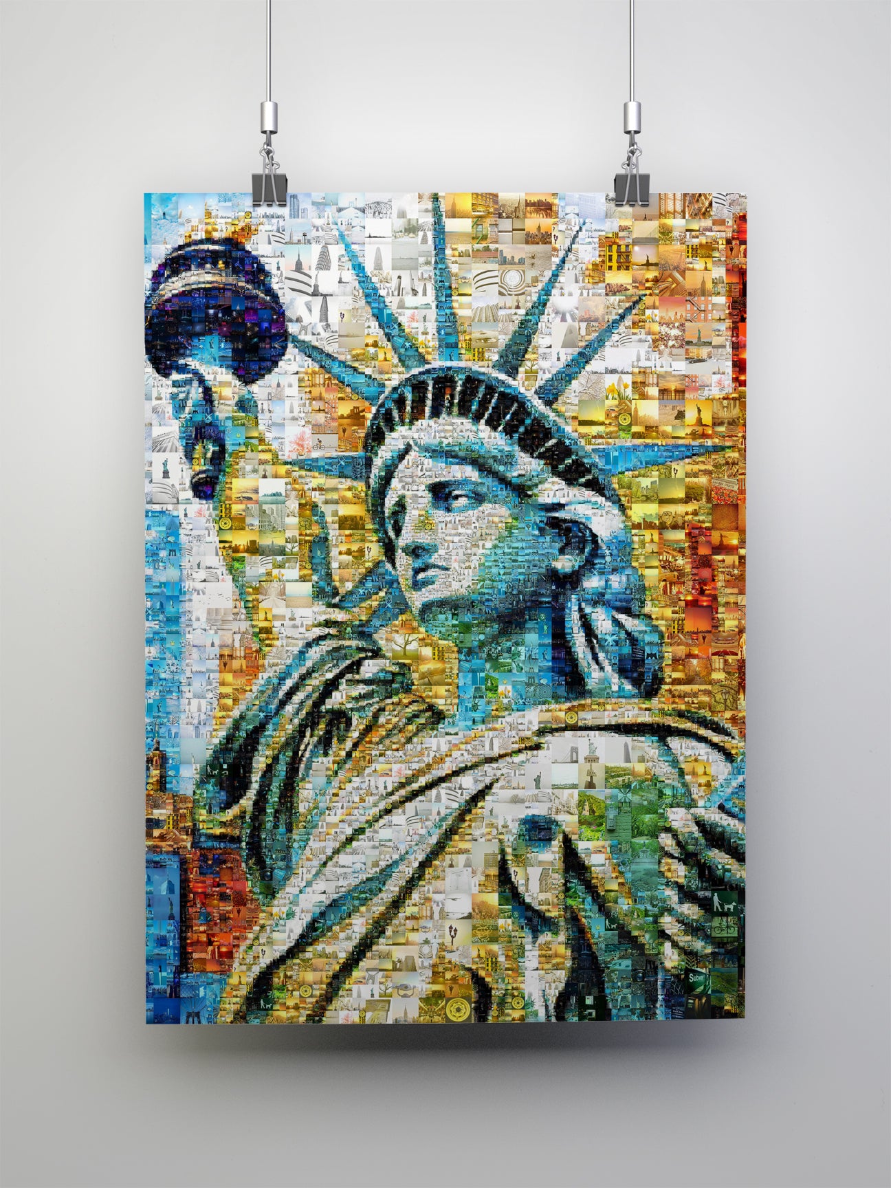Stunning Statue of Liberty Mosaic Artwork - A Unique Tribute to Freedom & Heritage AtelierMosaics