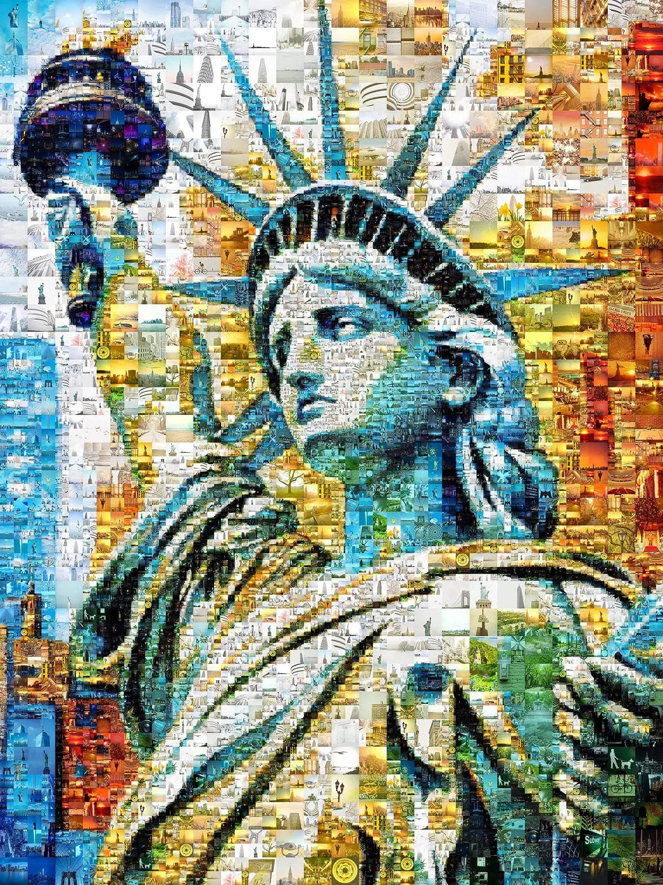Stunning Statue of Liberty Mosaic Artwork - A Unique Tribute to Freedom & Heritage AtelierMosaics