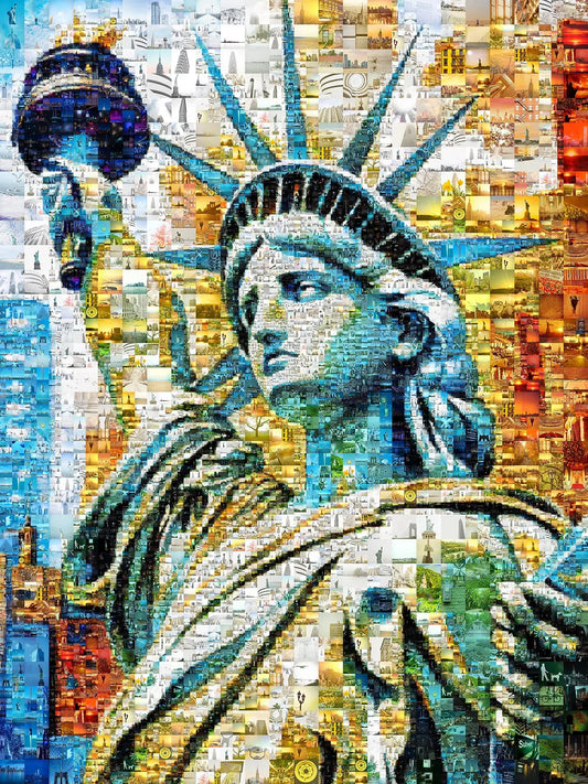 Stunning Statue of Liberty Mosaic Artwork - A Unique Tribute to Freedom & Heritage AtelierMosaics
