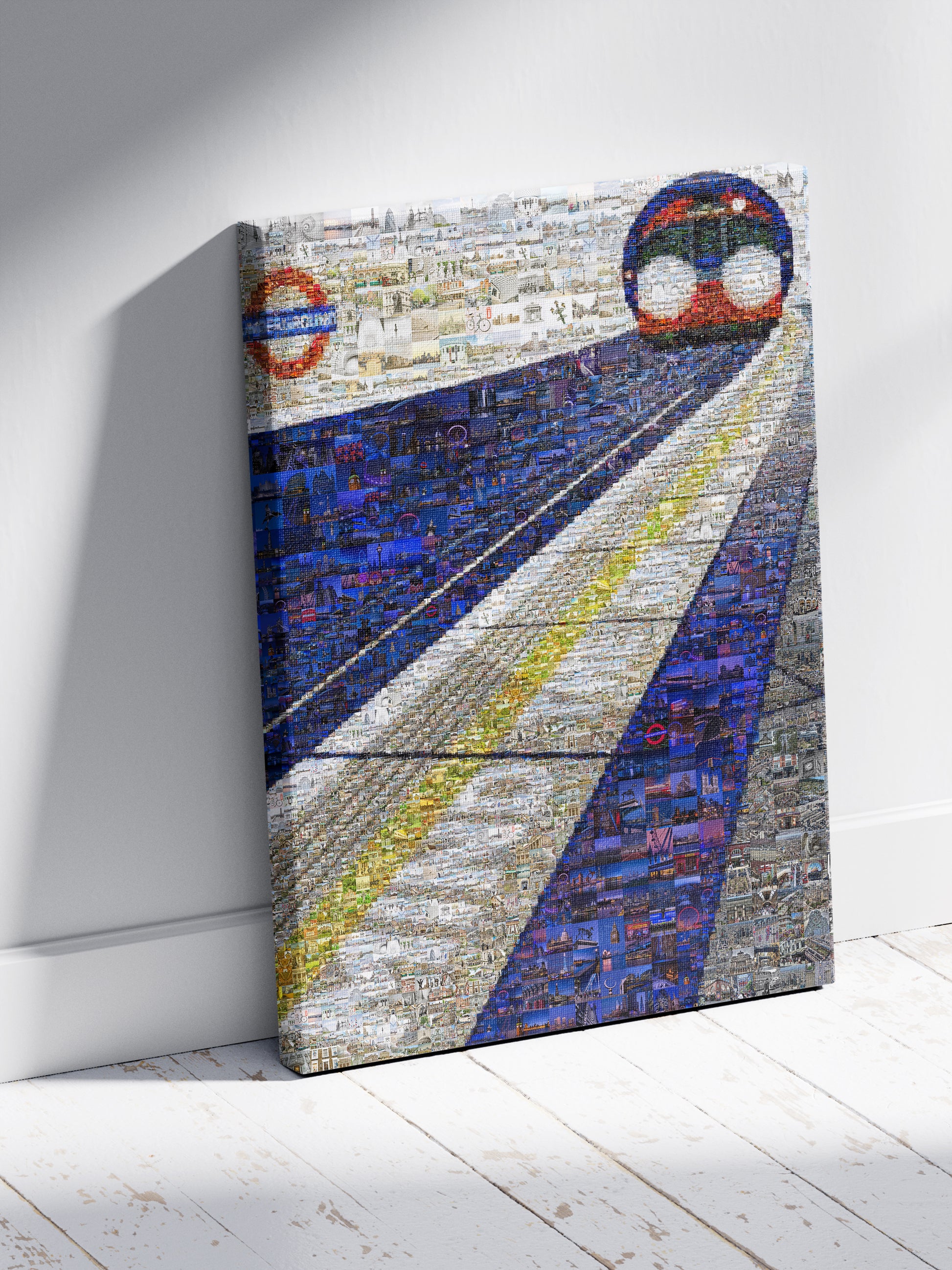 Stunning London Mosaic Artwork - Iconic Underground Train and City Landmarks AtelierMosaics