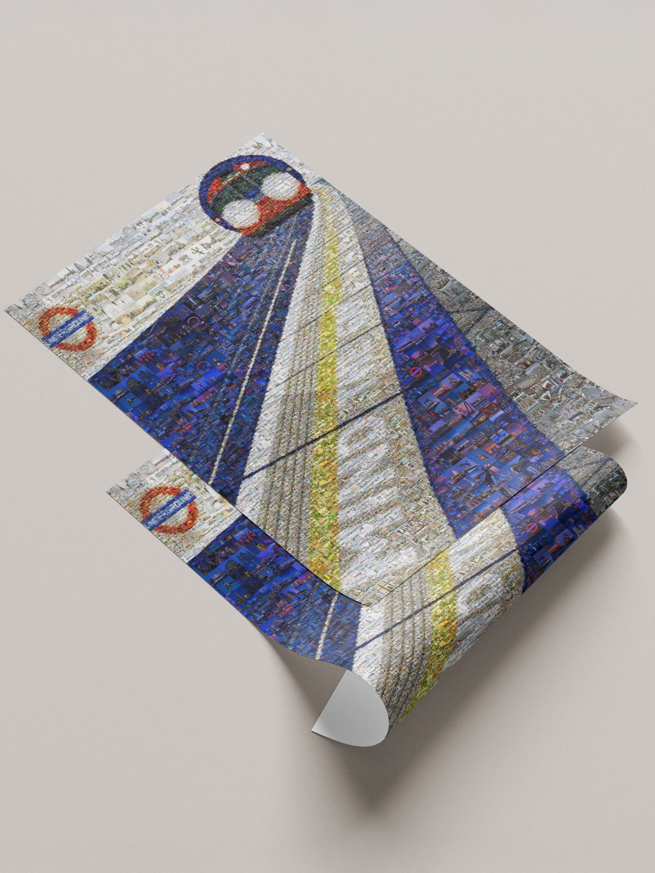 Stunning London Mosaic Artwork - Iconic Underground Train and City Landmarks AtelierMosaics