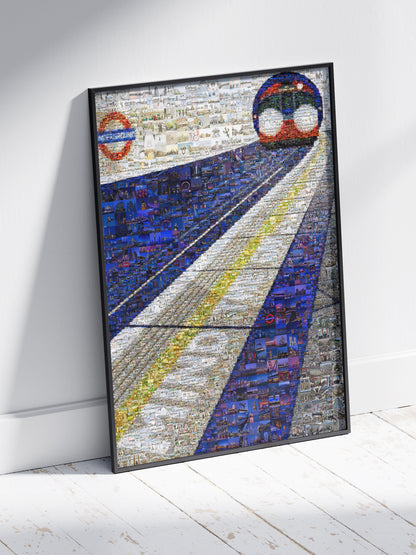 Stunning London Mosaic Artwork - Iconic Underground Train and City Landmarks AtelierMosaics
