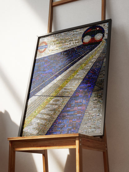 Stunning London Mosaic Artwork - Iconic Underground Train and City Landmarks AtelierMosaics