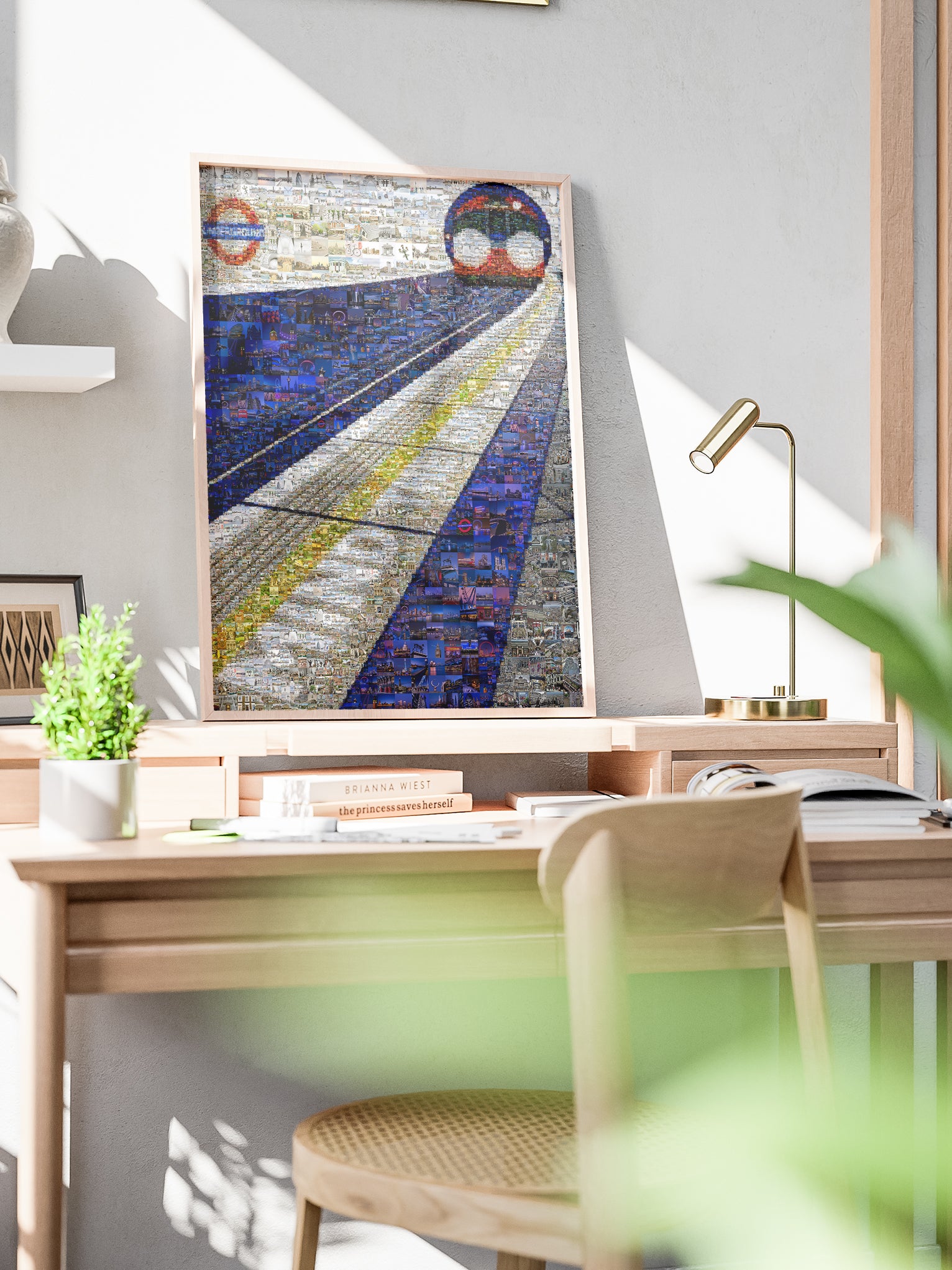 Stunning London Mosaic Artwork - Iconic Underground Train and City Landmarks AtelierMosaics