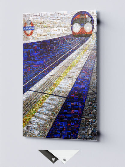 Stunning London Mosaic Artwork - Iconic Underground Train and City Landmarks AtelierMosaics
