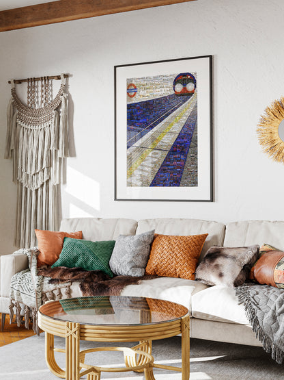 Stunning London Mosaic Artwork - Iconic Underground Train and City Landmarks AtelierMosaics