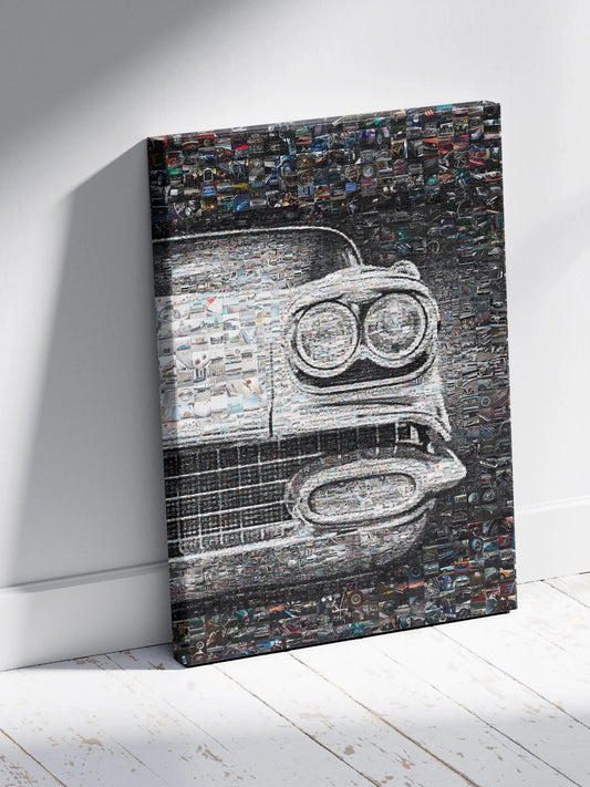 Stunning Vintage Car Mosaic Artwork - A Unique Home Decor Piece for Car Enthusiasts AtelierMosaics