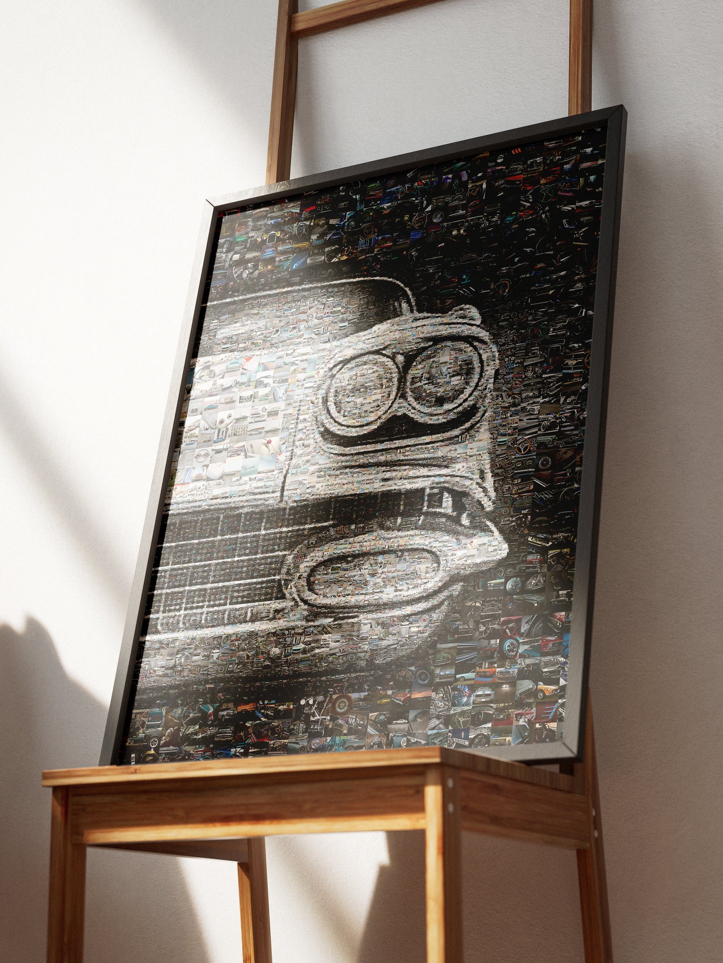 Vintage Car Mosaic Artwork - Unique Automotive Wall Art for Car Enthusiasts AtelierMosaics