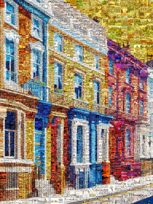 Vibrant London Mosaic Artwork - Colorful Urban Landscape Wall Art AtelierMosaics
