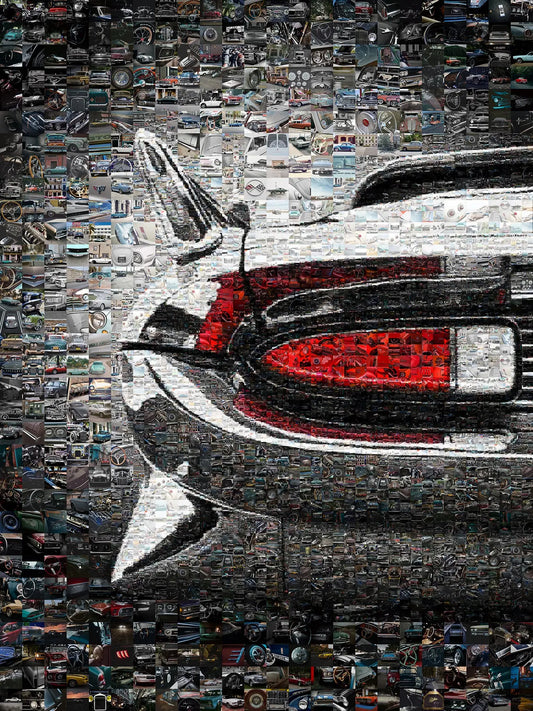Stunning Mosaic Artwork of Classic Cars - Unique Automotive Wall Art for Car Enthusiasts AtelierMosaics