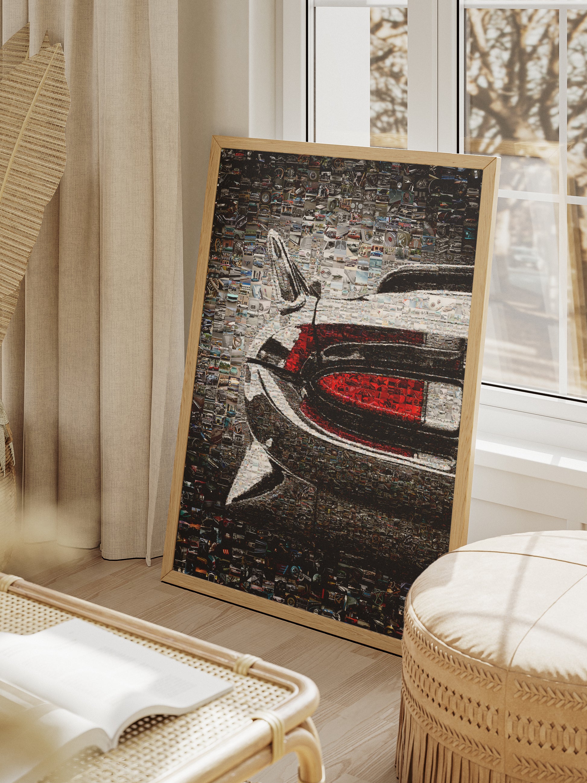 Stunning Mosaic Artwork of Classic Cars - Unique Automotive Wall Art for Car Enthusiasts AtelierMosaics