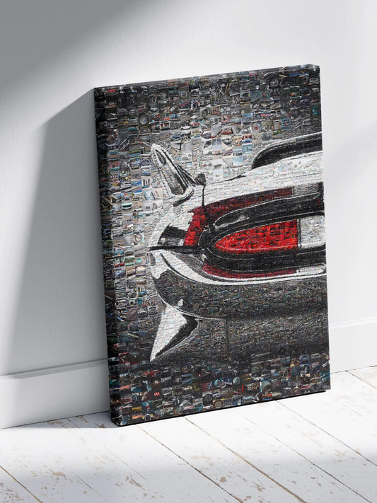 Stunning Mosaic Artwork of Classic Cars - Unique Automotive Wall Art for Car Enthusiasts AtelierMosaics