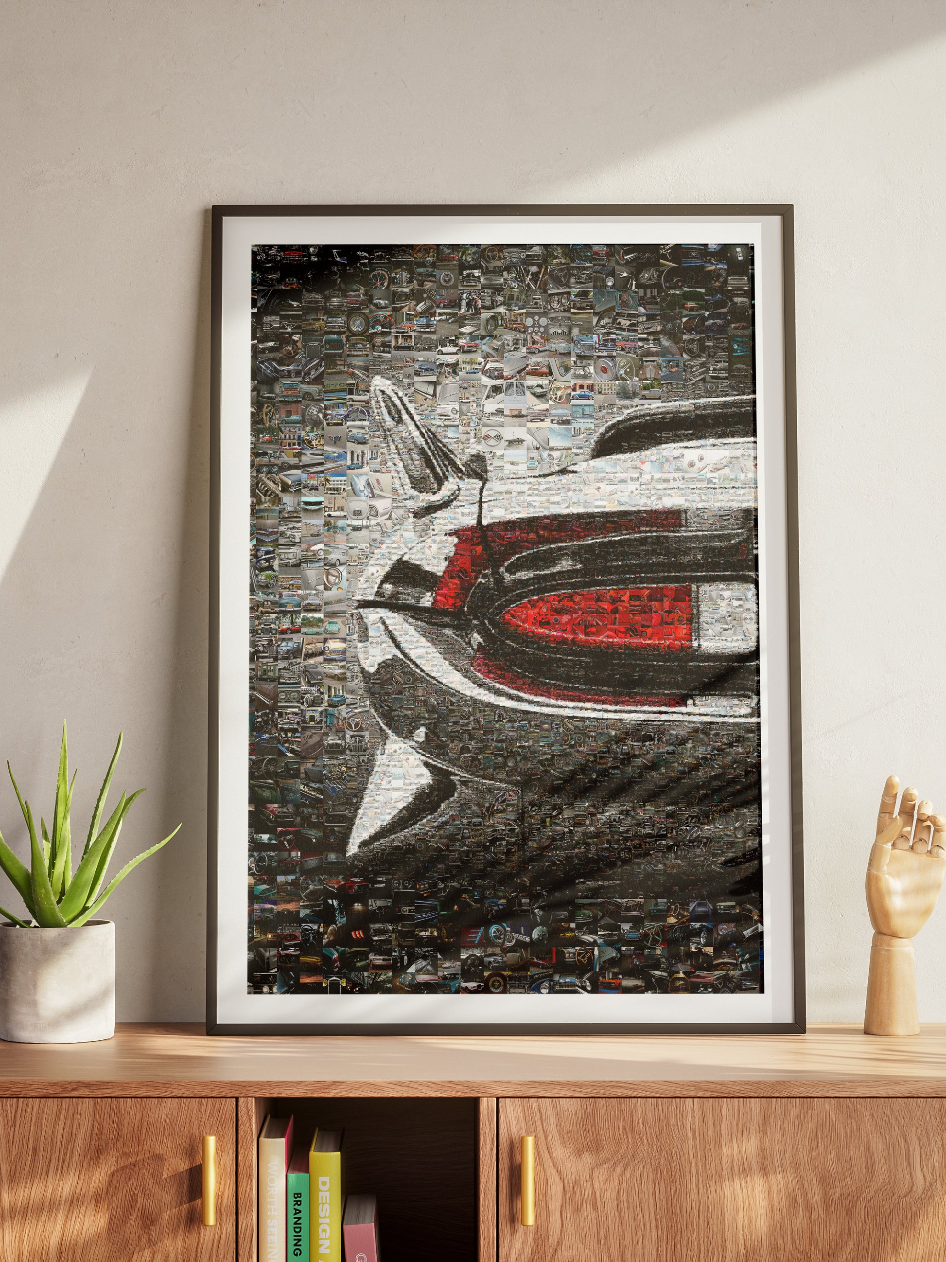 Stunning Mosaic Artwork of Classic Cars - Unique Automotive Wall Art for Car Enthusiasts AtelierMosaics