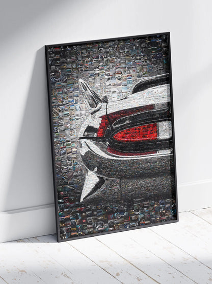Stunning Mosaic Artwork of Classic Cars - Unique Automotive Wall Art for Car Enthusiasts AtelierMosaics