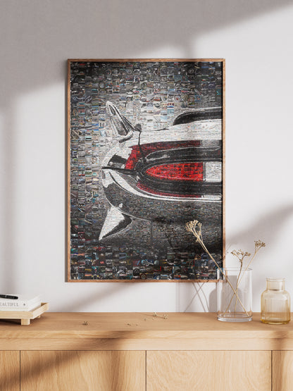 Stunning Mosaic Artwork of Classic Cars - Unique Automotive Wall Art for Car Enthusiasts AtelierMosaics