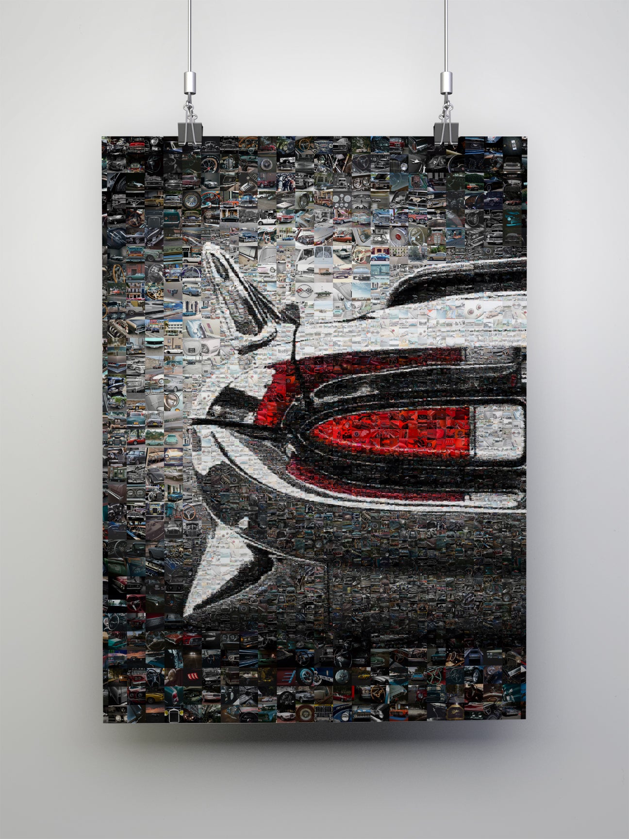 Stunning Mosaic Artwork of Classic Cars - Unique Automotive Wall Art for Car Enthusiasts AtelierMosaics