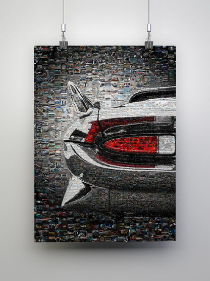 Stunning Mosaic Artwork of Classic Cars - Unique Automotive Wall Art for Car Enthusiasts AtelierMosaics