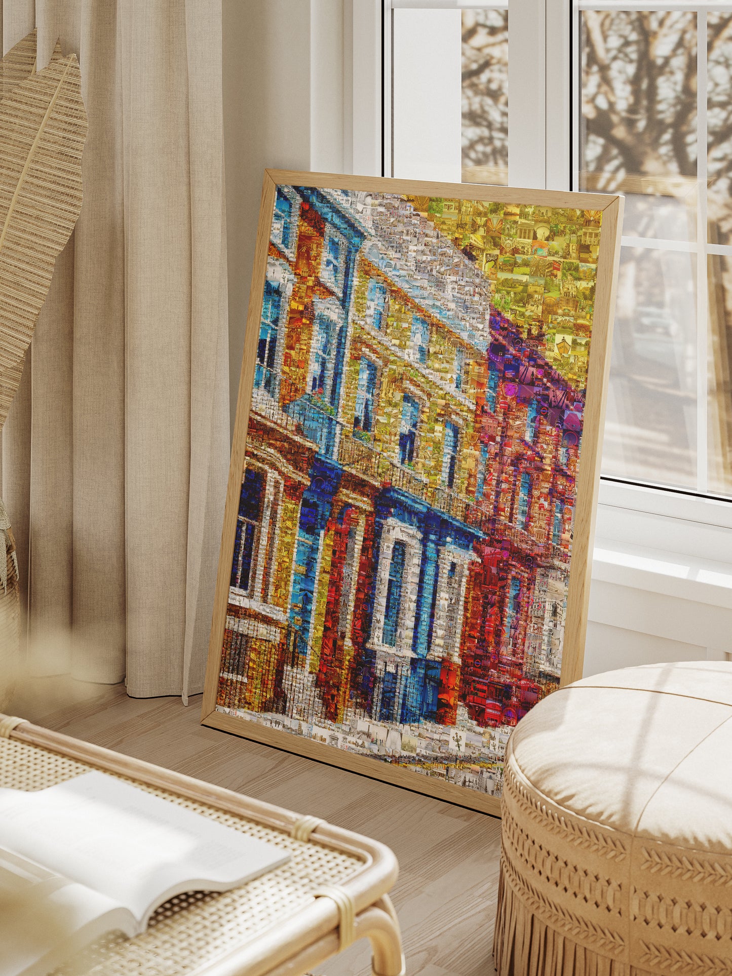Vibrant London Mosaic Artwork - Colorful Urban Landscape Wall Art AtelierMosaics