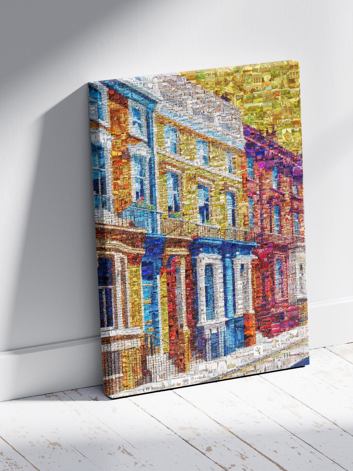 Vibrant London Mosaic Artwork - Colorful Urban Landscape Wall Art AtelierMosaics