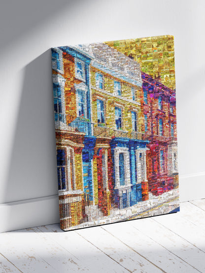 Vibrant London Mosaic Artwork - Colorful Urban Landscape Wall Art AtelierMosaics