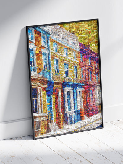 Vibrant London Mosaic Artwork - Colorful Urban Landscape Wall Art AtelierMosaics