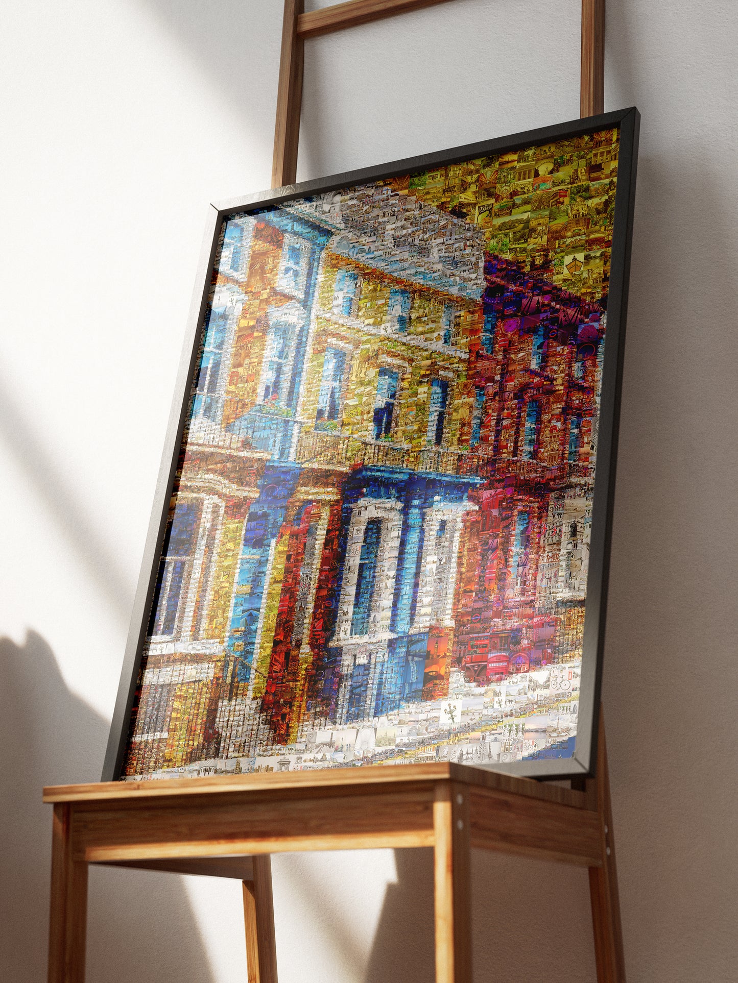 Vibrant London Mosaic Artwork - Colorful Urban Landscape Wall Art AtelierMosaics