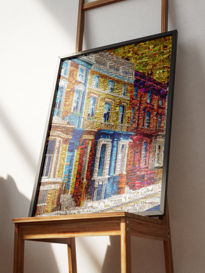 Vibrant London Mosaic Artwork - Colorful Urban Landscape Wall Art AtelierMosaics