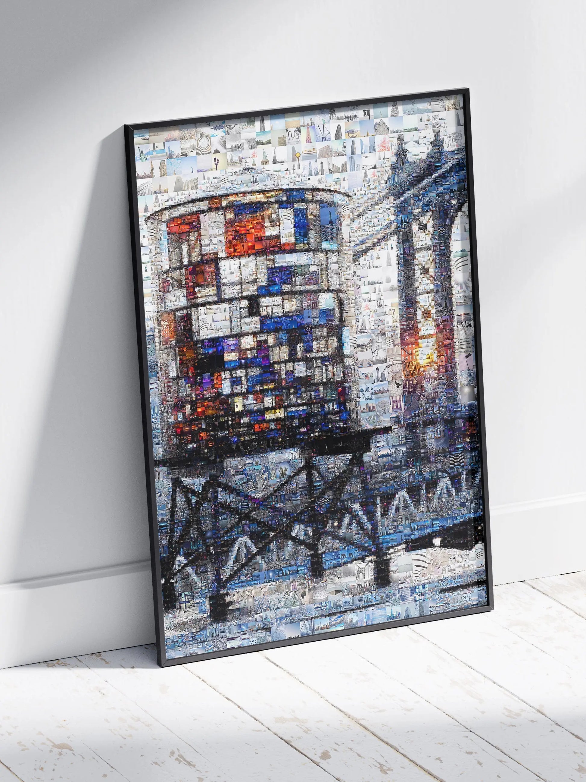 Stunning Mosaic Artwork of Iconic Water Tower - Unique Wall Art for Home Decor AtelierMosaics