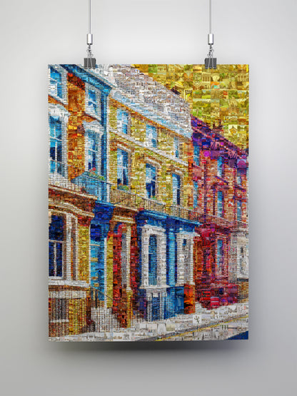 Vibrant London Mosaic Artwork - Colorful Urban Landscape Wall Art AtelierMosaics