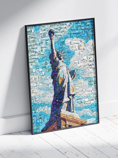 Stunning Mosaic Art of the Statue of Liberty - Unique Home Decor Piece AtelierMosaics