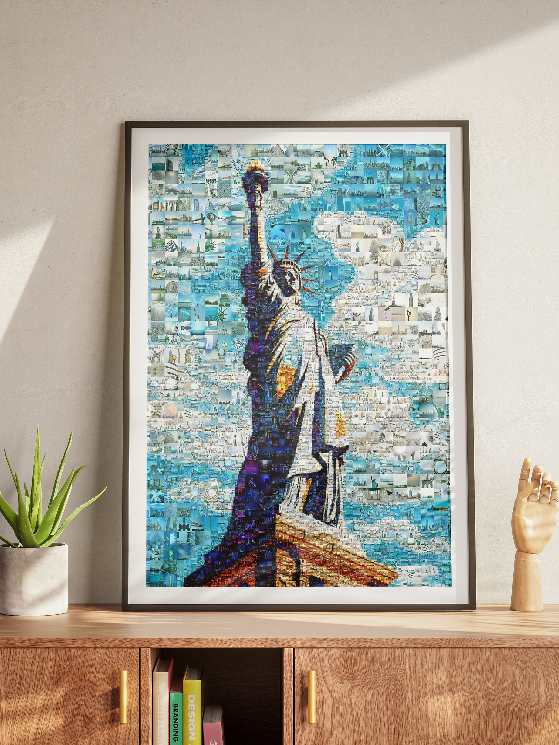 Stunning Mosaic Art of the Statue of Liberty - Unique Home Decor Piece AtelierMosaics