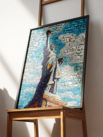 Stunning Mosaic Art of the Statue of Liberty - Unique Home Decor Piece AtelierMosaics