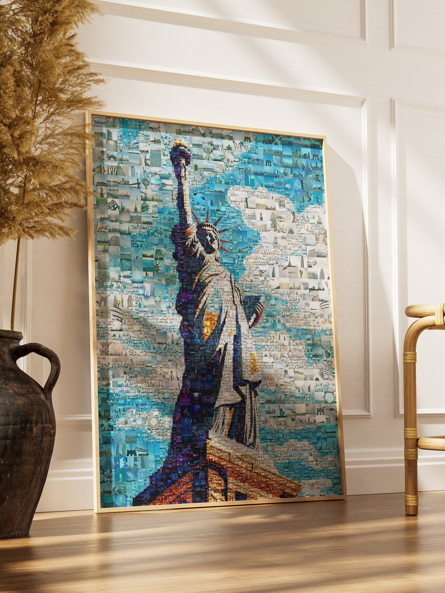 Stunning Mosaic Art of the Statue of Liberty - Unique Home Decor Piece AtelierMosaics
