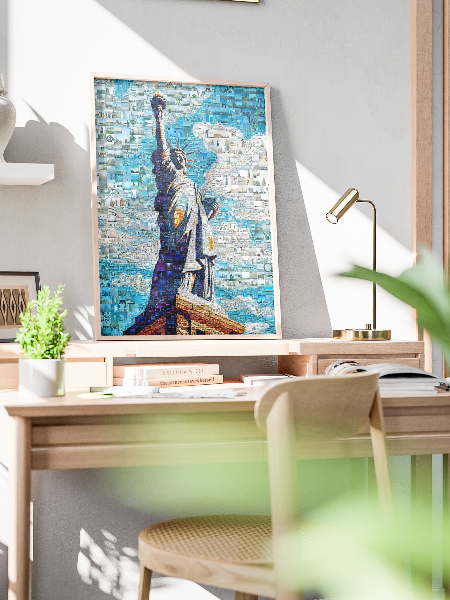 Stunning Mosaic Art of the Statue of Liberty - Unique Home Decor Piece AtelierMosaics