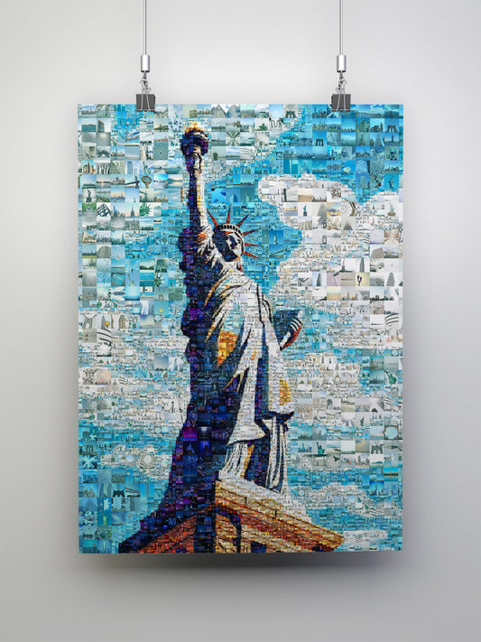 Stunning Mosaic Art of the Statue of Liberty - Unique Home Decor Piece