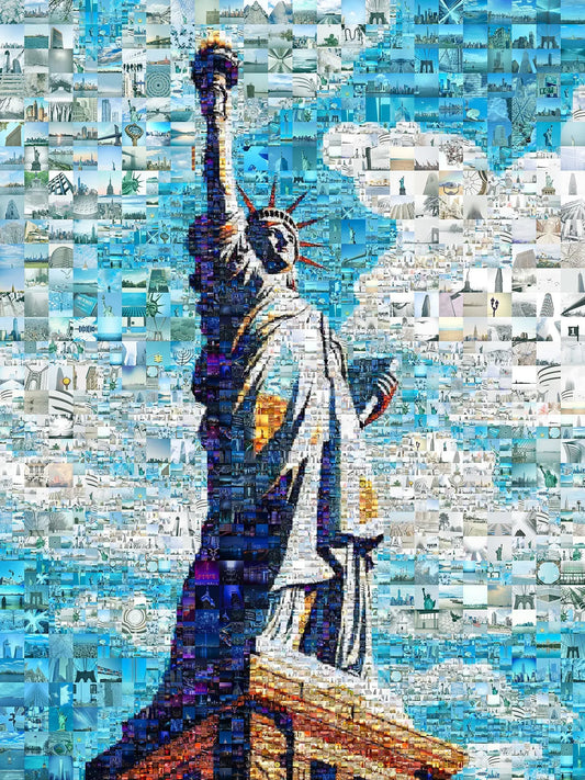 Stunning Mosaic Art of the Statue of Liberty - Unique Home Decor Piece AtelierMosaics