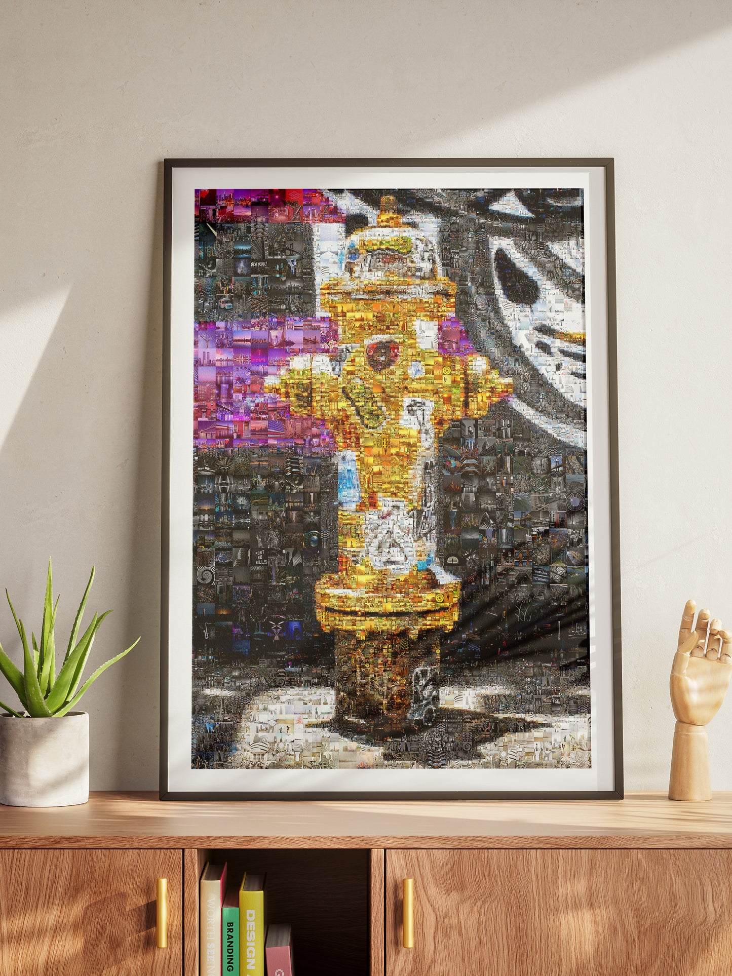 Stunning Mosaic Art of a Fire Hydrant – Unique Urban Decor for Home or Office AtelierMosaics