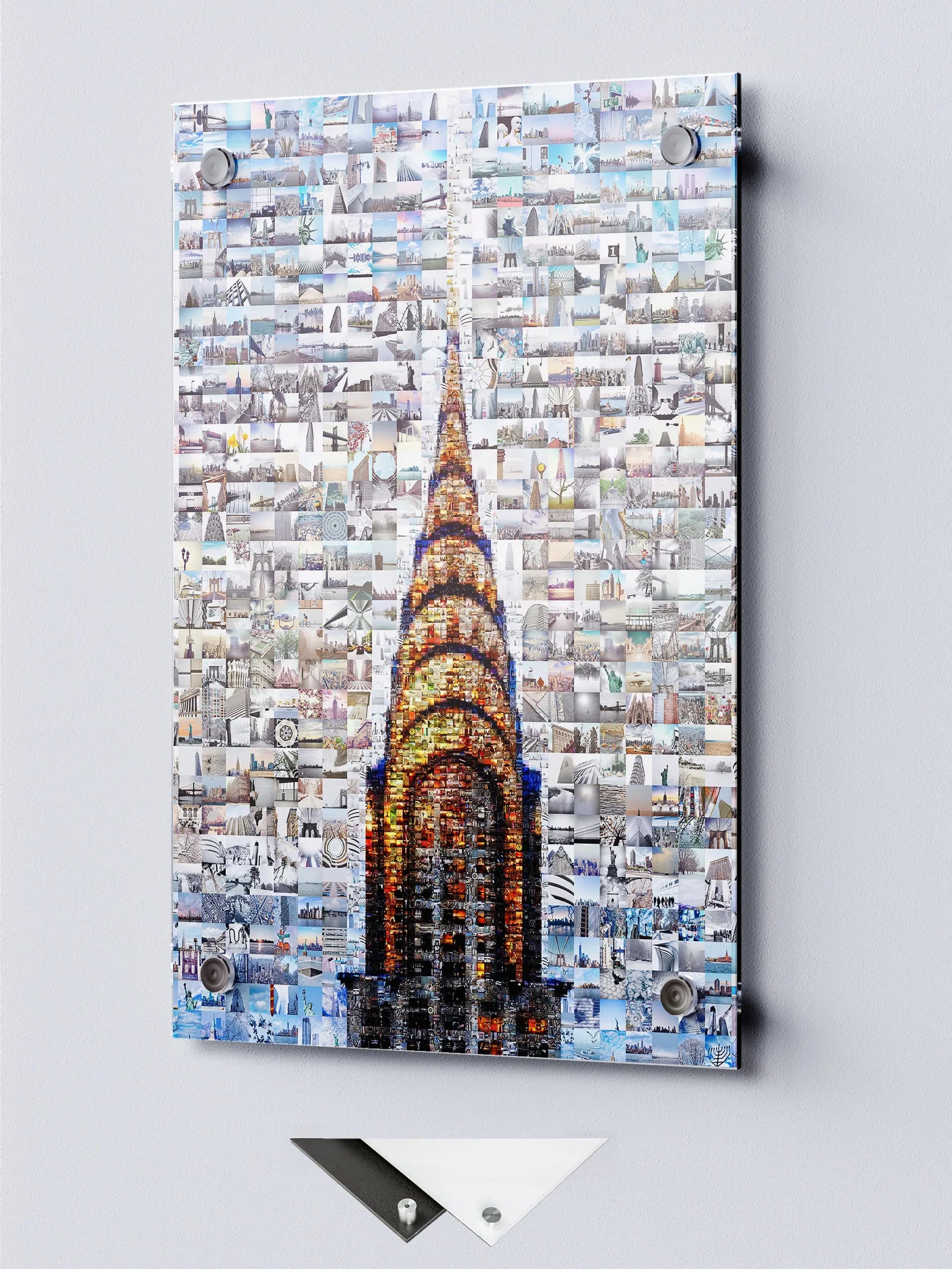 Stunning Chrysler Building Mosaic Art - Unique Urban Wall Decor for Modern Spaces AtelierMosaics