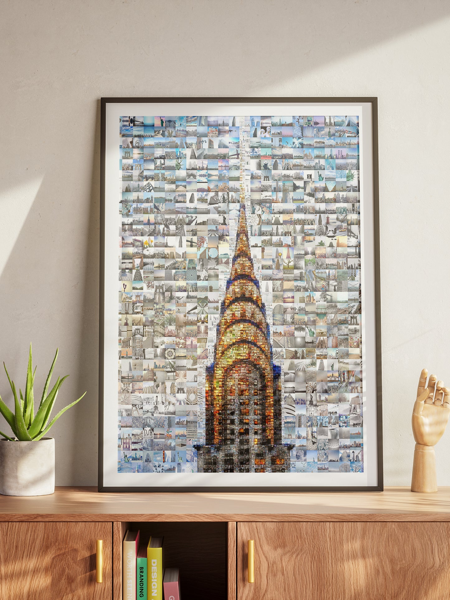 Stunning Chrysler Building Mosaic Art - Unique Urban Wall Decor for Modern Spaces AtelierMosaics
