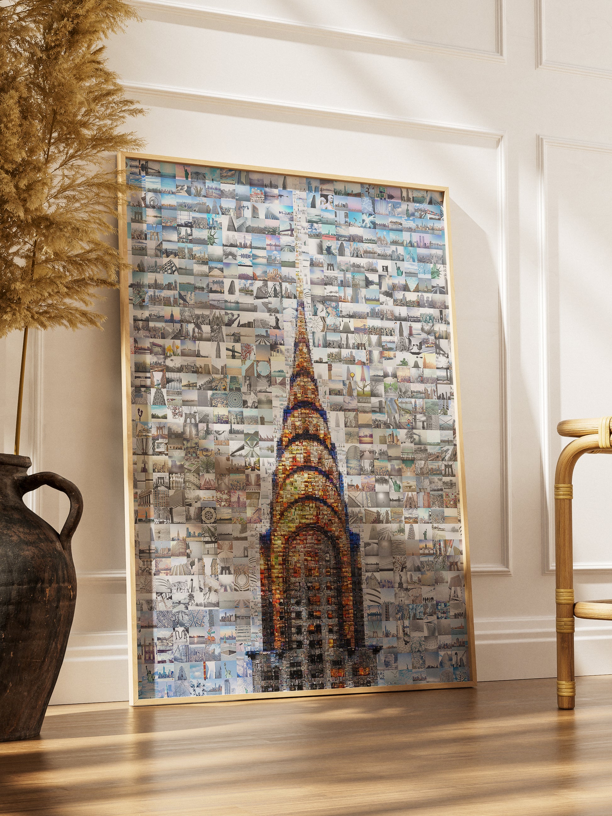 Stunning Chrysler Building Mosaic Art - Unique Urban Wall Decor for Modern Spaces AtelierMosaics