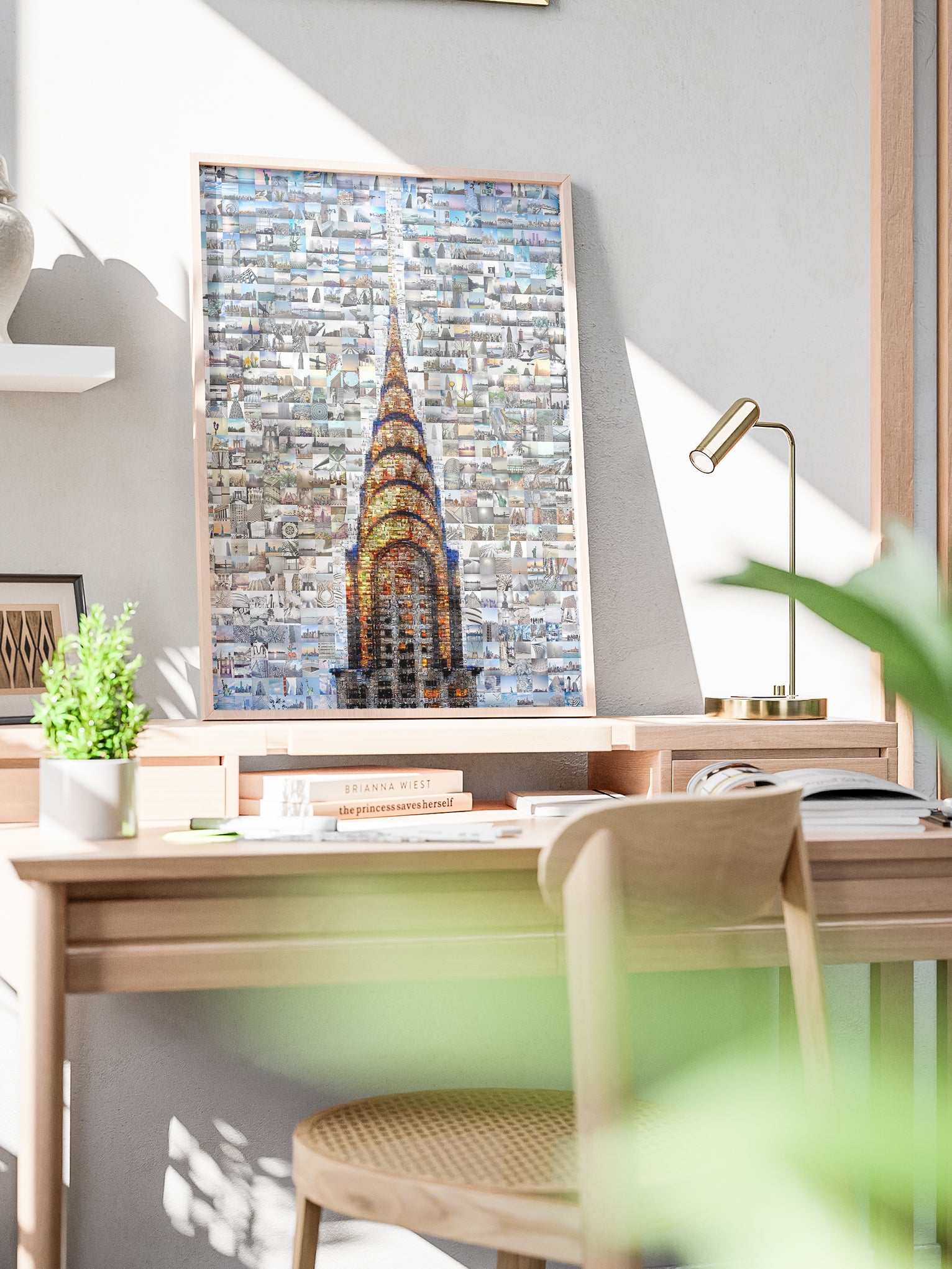 Stunning Chrysler Building Mosaic Art - Unique Urban Wall Decor for Modern Spaces AtelierMosaics